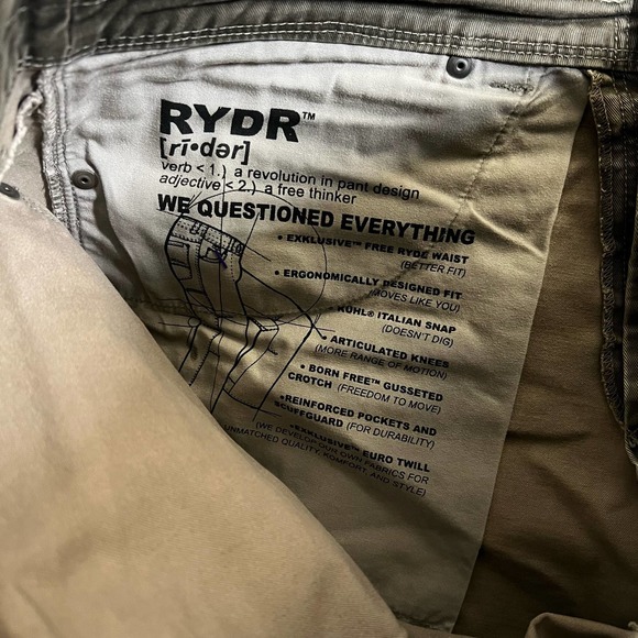 Kuhl Rydr Pants Mens 32x30 Gray Straight Fit Outdoor - Picture 8 of 9